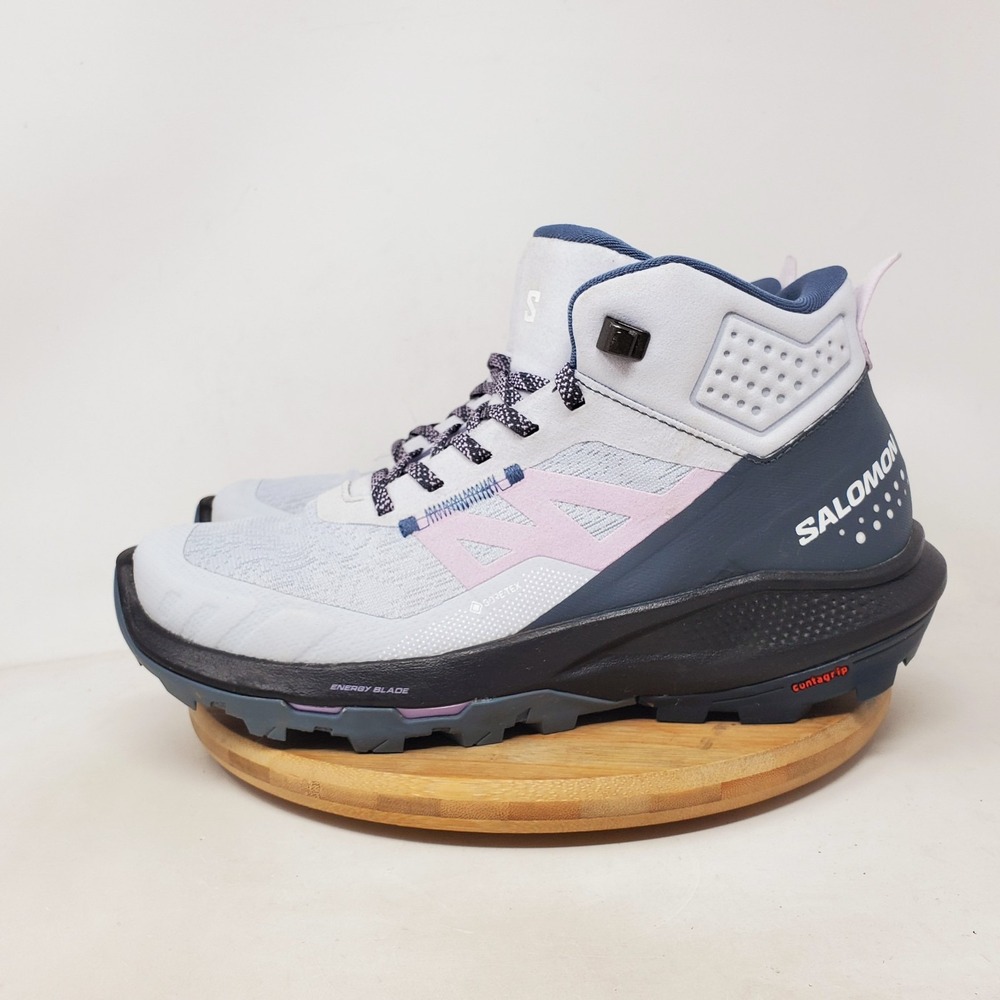 Salomon Outpulse Mid GTX Shoes Womens 7 Hiking Running Trail Lace Up WP Sneaker